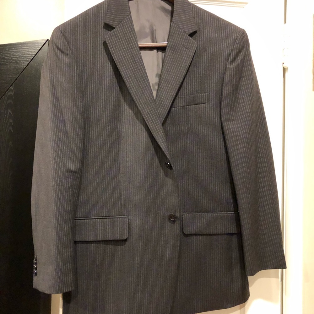 Gray Michael Kors Pinstrip Suit
